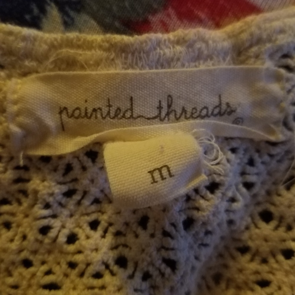 SALE 3 for $20 Nordstrom button crochet crop top - Picture 2 of 2